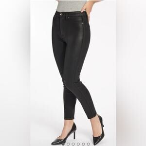 🆕 Splendid Black Coated High Waist Skinny Ankle Jeans
